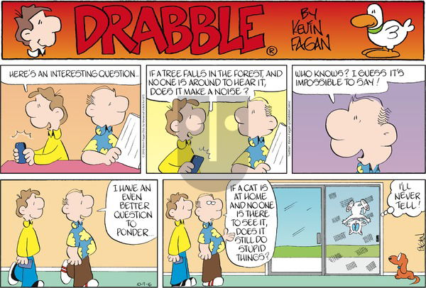 Drabble on Sunday October 9, 2016 Comic Strip