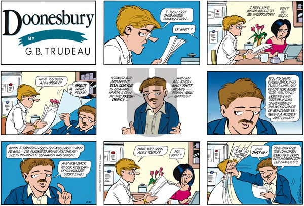 Doonesbury on Sunday February 21, 1999 Comic Strip
