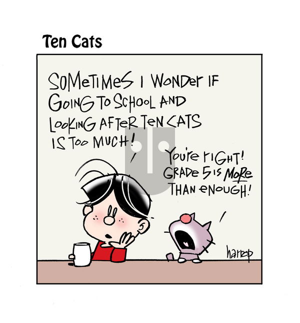 Ten Cats on Monday February 17, 2025 Comic Strip