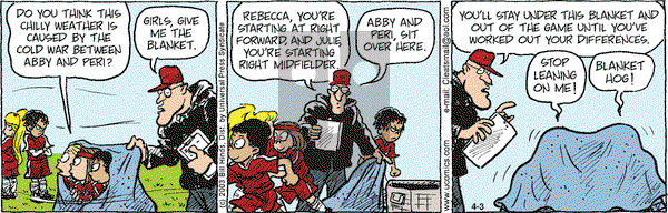 Cleats on Thursday April 3, 2003 Comic Strip