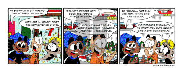 Little Fried Chicken and Sushi on Monday September 16, 2024 Comic Strip