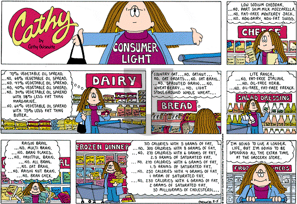 Cathy Classics - Sunday August 5, 2012 Comic Strip