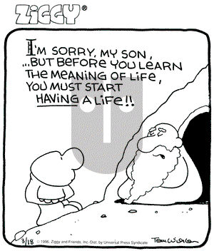 Ziggy on Monday March 18, 1996 Comic Strip