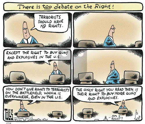 Tom Toles on Friday May 7, 2010 Comic Strip