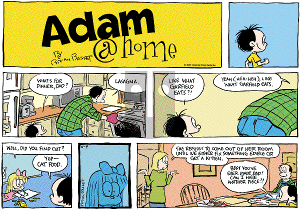 Adam@Home on Sunday November 4, 2001 Comic Strip
