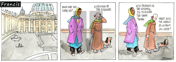 Francis on Tuesday February 18, 2025 Comic Strip