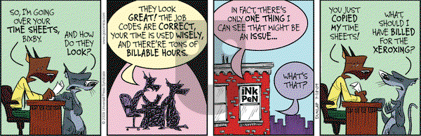 Ink Pen on Saturday July 18, 2009 Comic Strip