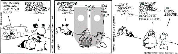 Over the Hedge on Saturday June 10, 2000 Comic Strip