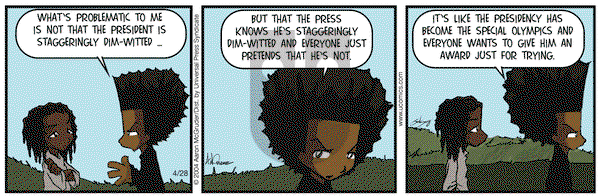 The Boondocks on Wednesday April 28, 2004 Comic Strip