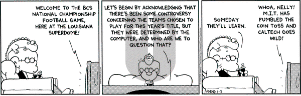 FoxTrot on Saturday January 3, 2004 Comic Strip