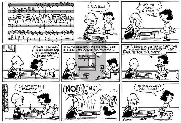 Peanuts on Sunday June 26, 1955 Comic Strip