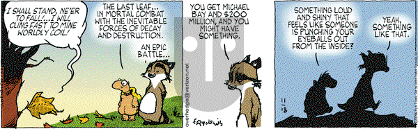 Over the Hedge on Wednesday November 18, 2009 Comic Strip