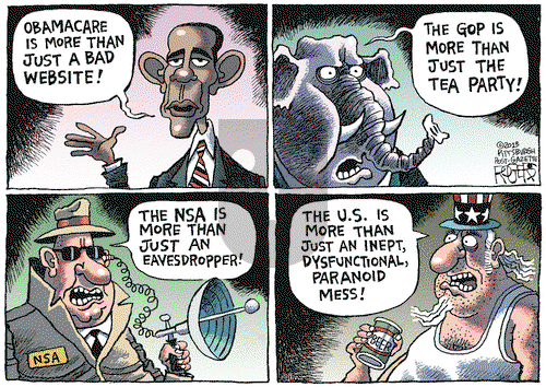 Rob Rogers on Tuesday November 5, 2013 Comic Strip