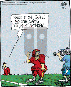 In the Bleachers on Thursday September 12, 2013 Comic Strip