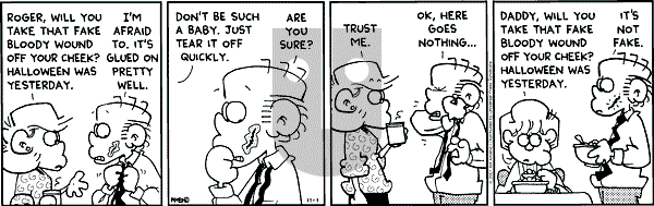 FoxTrot on Thursday November 1, 2001 Comic Strip