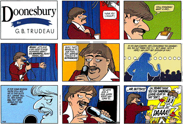 Doonesbury on Wednesday February 8, 1995 Comic Strip