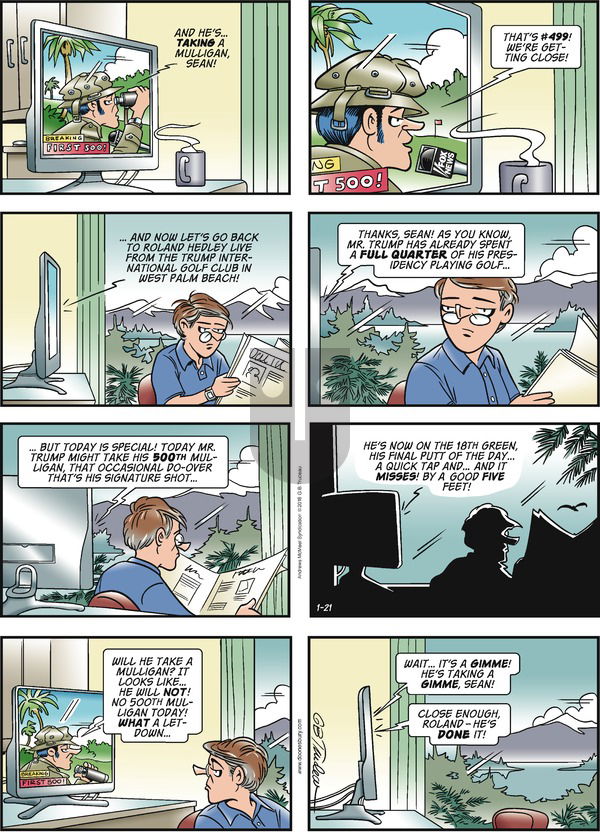 Doonesbury on Sunday January 21, 2018 Comic Strip