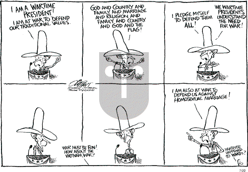 Pat Oliphant on Tuesday July 20, 2004 Comic Strip