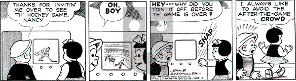 Nancy on Tuesday February 17, 1948 Comic Strip