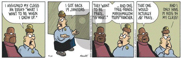 Frazz on Wednesday May 21, 2003 Comic Strip