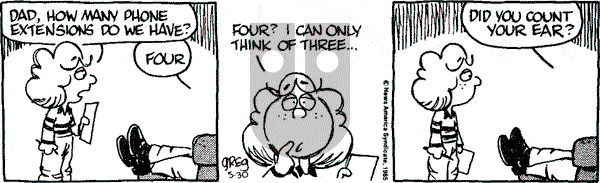 Luann on Thursday May 30, 1985 Comic Strip