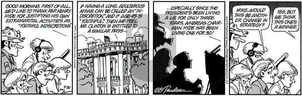 Doonesbury on Wednesday September 30, 1998 Comic Strip