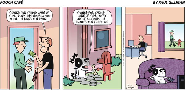 Pooch Cafe on Sunday July 7, 2019 Comic Strip