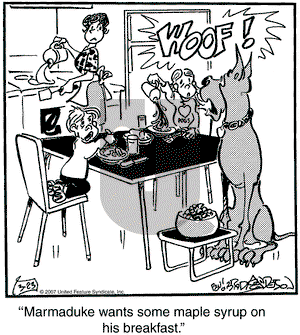 Marmaduke on Friday March 23, 2007 Comic Strip