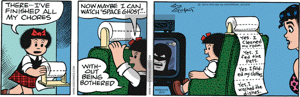 Nancy on Thursday March 29, 2012 Comic Strip
