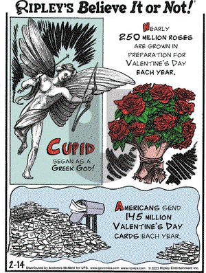 Ripley's Believe It or Not - Tuesday February 14, 2023 Comic Strip