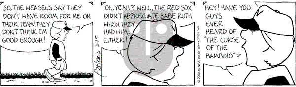 The Born Loser on Saturday March 25, 2000 Comic Strip