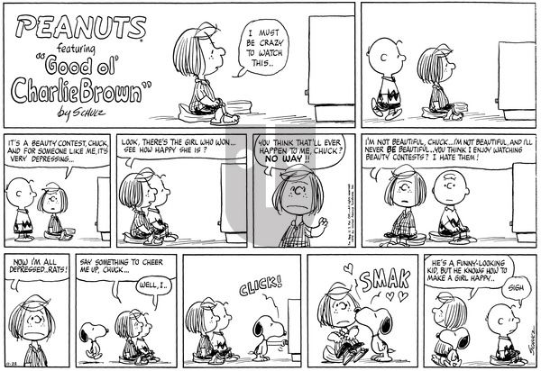 Peanuts on Sunday November 22, 1970 Comic Strip