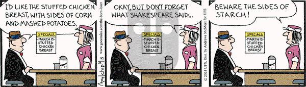 The Born Loser on Friday March 15, 2024 Comic Strip