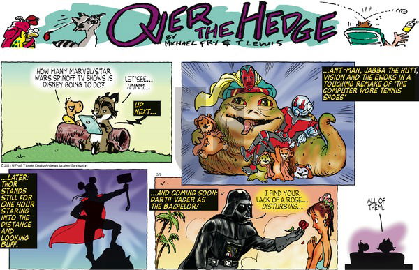 Over the Hedge on Sunday May 9, 2021 Comic Strip