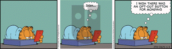 Garfield on Monday March 9, 2020 Comic Strip