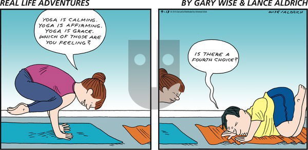 Real Life Adventures - Sunday September 13, 2015 Comic Strip