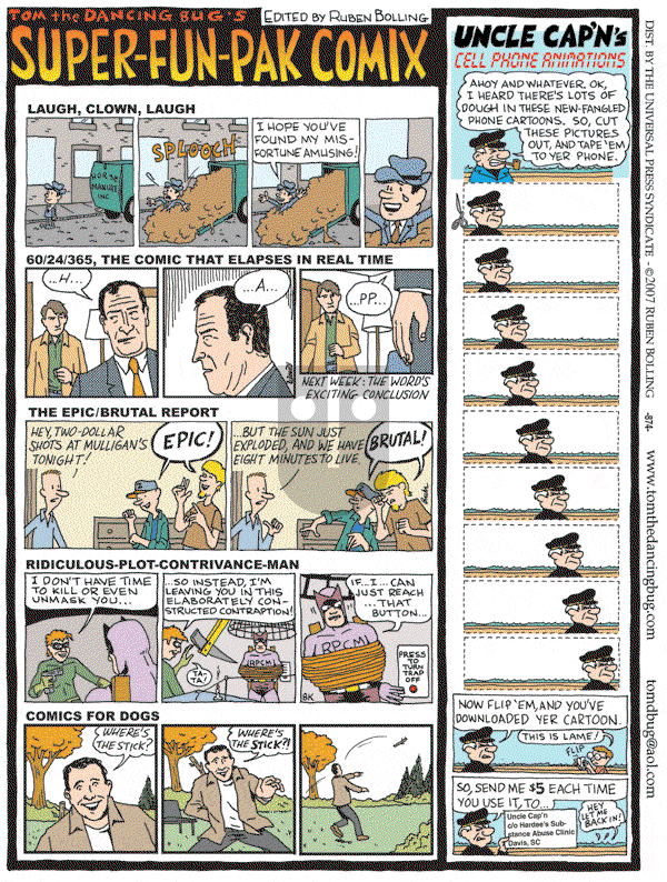 Tom the Dancing Bug on Saturday November 10, 2007 Comic Strip