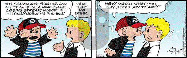 Nancy on Saturday April 30, 2016 Comic Strip