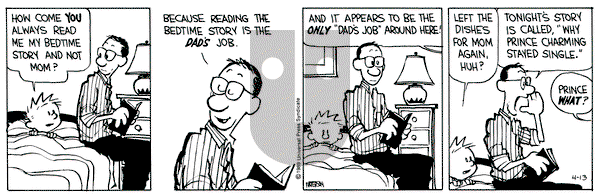 Calvin and Hobbes on Thursday April 13, 1989 Comic Strip