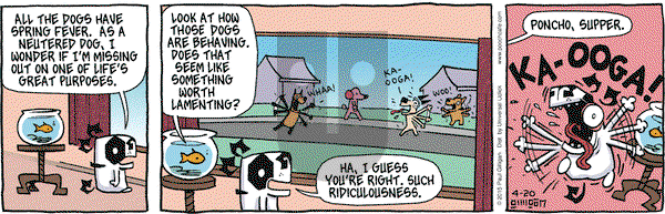Pooch Cafe on Monday April 20, 2015 Comic Strip