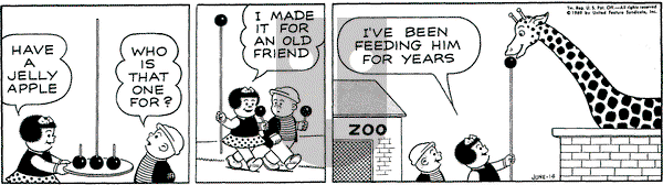 Nancy on Saturday June 14, 1969 Comic Strip