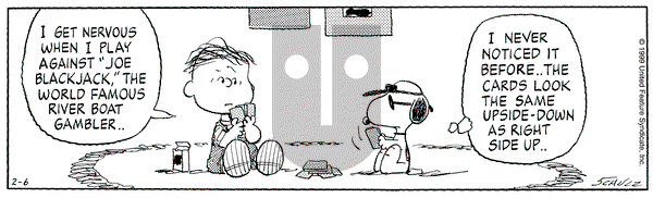 Peanuts on Saturday February 6, 1999 Comic Strip