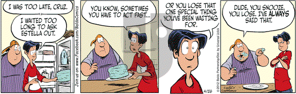 Baldo on Thursday April 26, 2012 Comic Strip