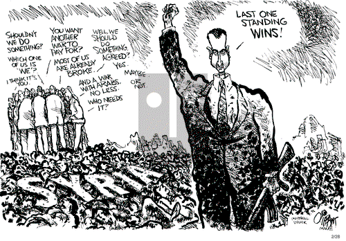 Pat Oliphant on Tuesday February 28, 2012 Comic Strip