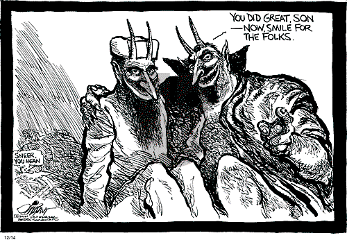 Pat Oliphant on Friday December 14, 2001 Comic Strip