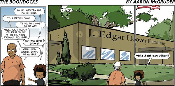 The Boondocks on Sunday August 27, 2006 Comic Strip