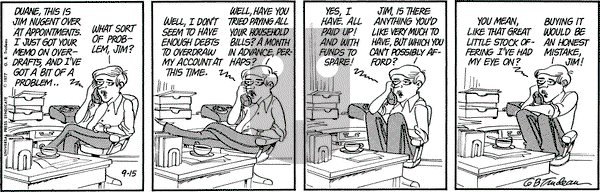 Doonesbury on Thursday September 15, 1977 Comic Strip