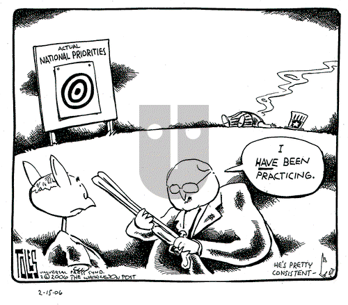 Tom Toles on Wednesday February 15, 2006 Comic Strip