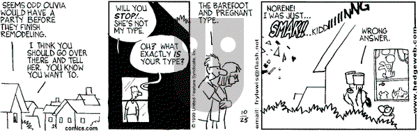 Over the Hedge on Monday October 25, 1999 Comic Strip