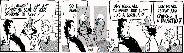 Rose is Rose on Tuesday March 13, 1990 Comic Strip